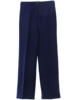 1970's Womens Dark Blue Slacks Pants