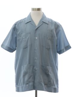 1980's Mens Guayabera Shirt