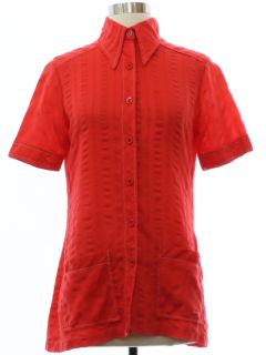 1960's Womens Mod Tunic Style Shirt