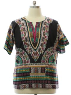 1970's Unisex Hippie Dashiki Shirt