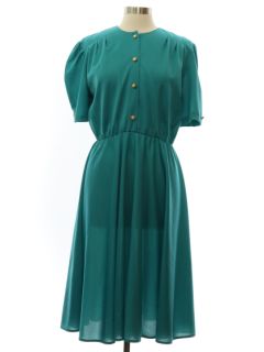 1980's Womens Totally 80s Secretary Dress