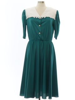 1980's Womens Totally 80s Secretary Dress