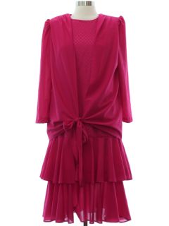 1980's Womens Totally 80s Cocktail Dress