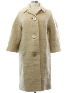 1950's Womens Wool Duster Coat Jacket
