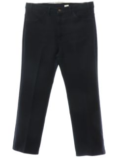 1990's Mens Levis 517 Dark Blue Flared Jeans-cut Pants