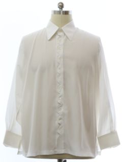 1960's Mens Morrie Geyer Mod Peacock Revolution Style Shirt