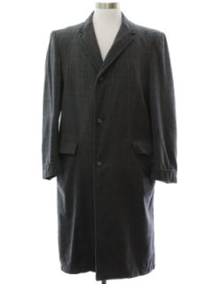 1960's Mens Mod Wool Overcoat Jacket