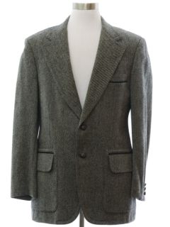 1970's Mens Wool Blazer Sport Coat Jacket