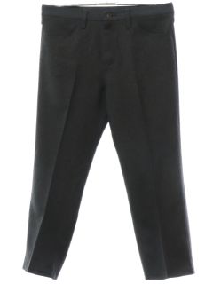 1990's Mens Dark Charcoal Grey Wrangler Jeans-cut Pants