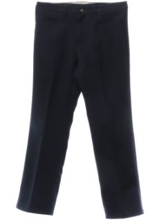 1990's Mens Wrangler Midnight Blue Flared Jeans-cut Pants
