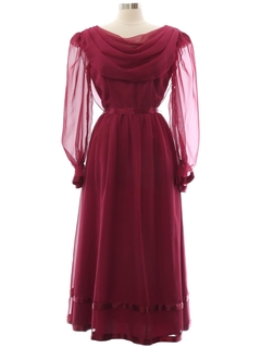 1970's Womens Womens Cocktail Style Disco Dress