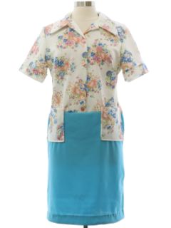 1970's Womens Mod Knit Dress