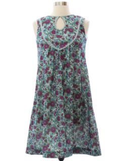 1960's Womens Mod Knit A-Line Dress