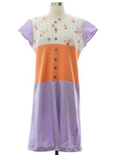 1970's Womens Mod A-Line Dress
