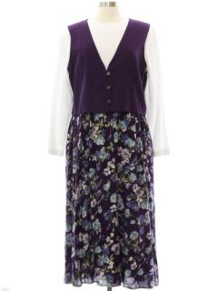1980's Womens Totally 80s Dress