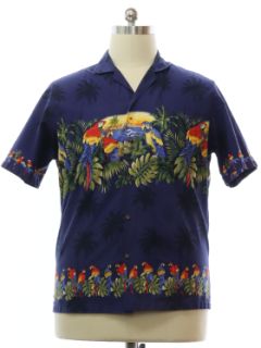 1980's Mens Cotton Hawaiian Shirt