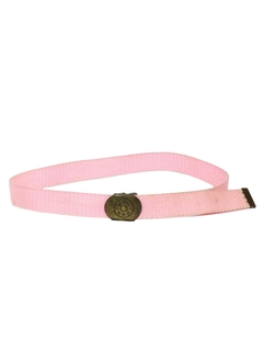 1980's Womens Accessories - Totally 80s Pink Woven Fiber Belt