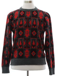 1980's Mens Totally 80s Cosby Style Ski Sweater
