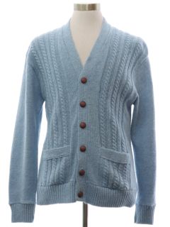 1970's Mens Cardigan Sweater