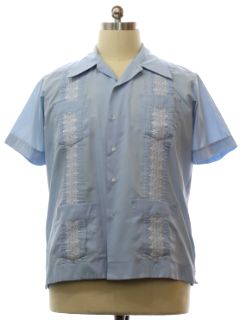 1980's Mens Guayabera Shirt
