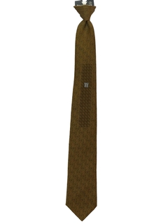 1960's Mens Skinny Rockabilly Clip On Necktie