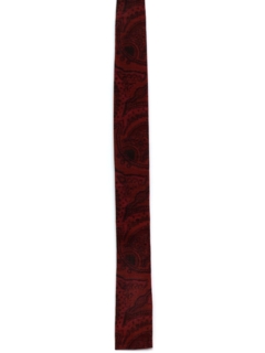 1960's Mens Flat Bottom Skinny Necktie