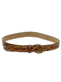 1980's Womens Accessories - Vinyl and Leather Belt