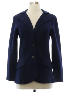 1970's Womens Mod Knit Leisure Jacket