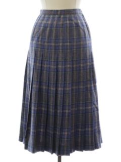 Womens Vintage Plaid Skirts at RustyZipper.Com Vintage Clothing