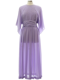 1970's Womens Lilli Diamond  Designer Cocktail Disco Dress