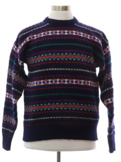 1980's Unisex Wool Ski Sweater