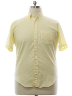 1960's Mens Preppy Mod Oxford Shirt