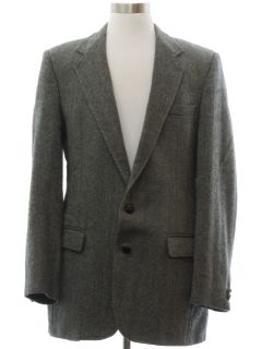 1970's Mens Wool Blazer Style Sport Coat Jacket