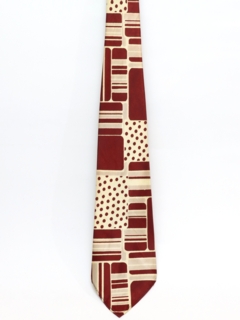 1950's Mens Abstract Geometric Swing Necktie