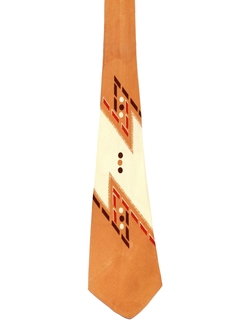1950's Mens Abstract Geometric Swing Necktie