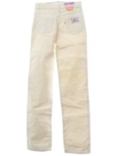 1980's Womens/Girls Totally 80s High Waisted 554 Corduroy Levis Jeans Pants