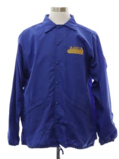 1980's Mens Radco Logo Windbreaker Snap Work Jacket