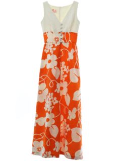 1960's Womens/Girls Hawaiian Dress