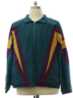 1980's Mens Totally 80s Style Windbreaker Jacket