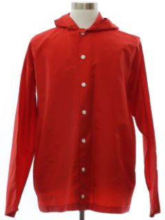 1960's Mens Mod Windbreaker Hoodie Jacket