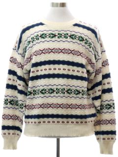 1980's Mens Lucien Rialto Totally 80s Ski Sweater