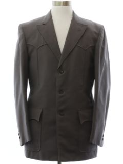1960's Mens Mod Western Blazer Sport Coat Jacket