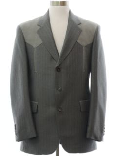 1980's Mens Western Blazer Sport Coat Jacket