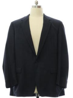 1980's Mens Midnight Blue Palm Beach Blazer Sport Coat Jacket