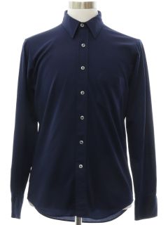 1970's Mens Solid Disco Shirt