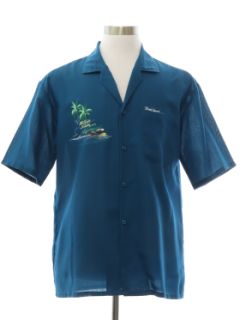 1990's Mens Pattaya Beach Thailand Sport Shirt