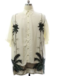 1990's Mens Pierre Cardin Rayon Hawaiian Sport Shirt