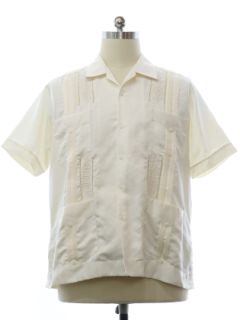 1980's Mens Guayabera Shirt