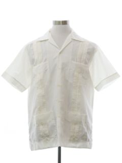 1980's Mens Guayabera Shirt