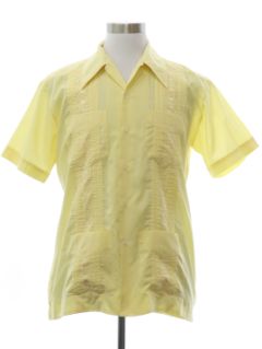 1970's Mens Guayabera Shirt